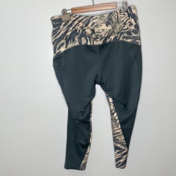 Adidas X Zoe Saldana Women Gray Blue U4U Aeroready 7/8 Leggings Plus Size 3X - Picture 9 of 15